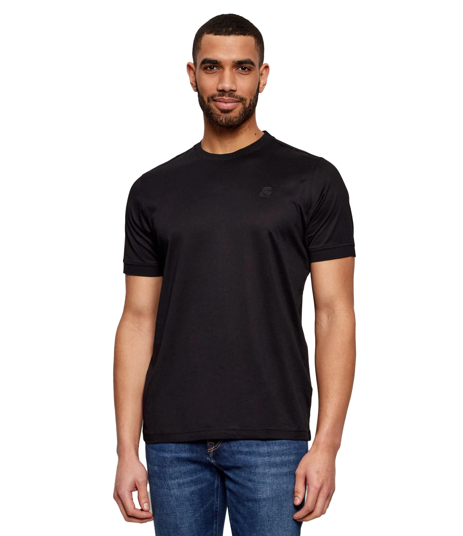Regular Fit Mercerized Cotton Logo T-Shirt
