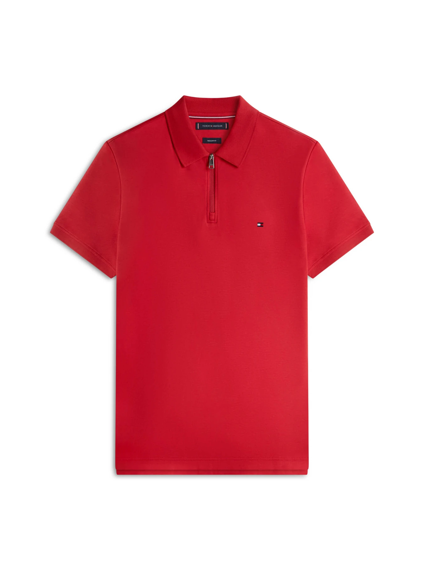 Interlock Knit Short Sleeve Polo with Zipper Image