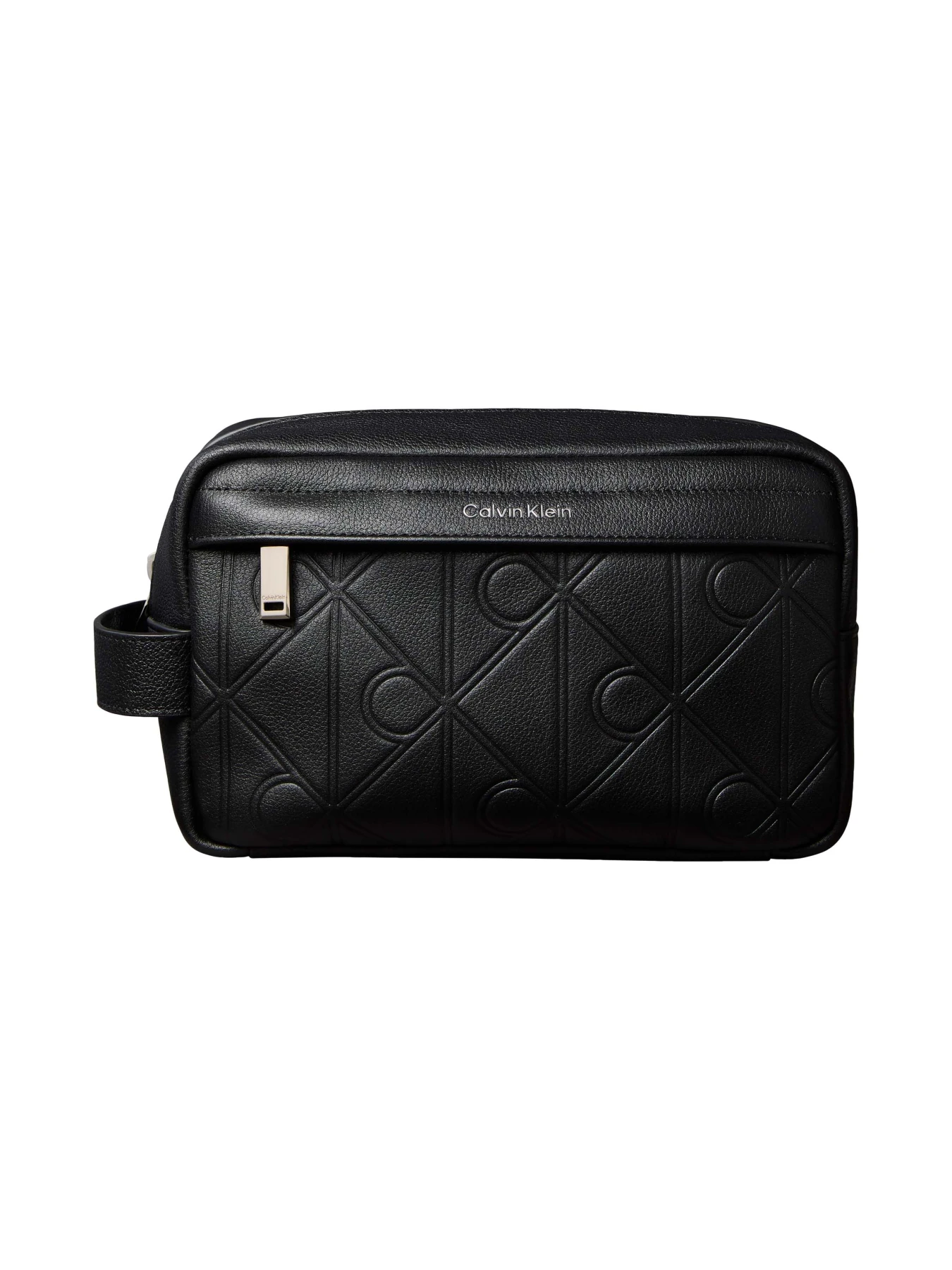 Logo-embossed Leather Wash Bag