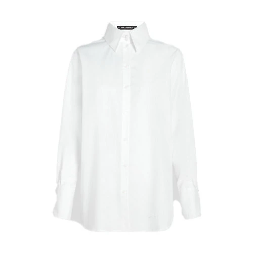 Studded Back Long Sleeve Poplin Shirt