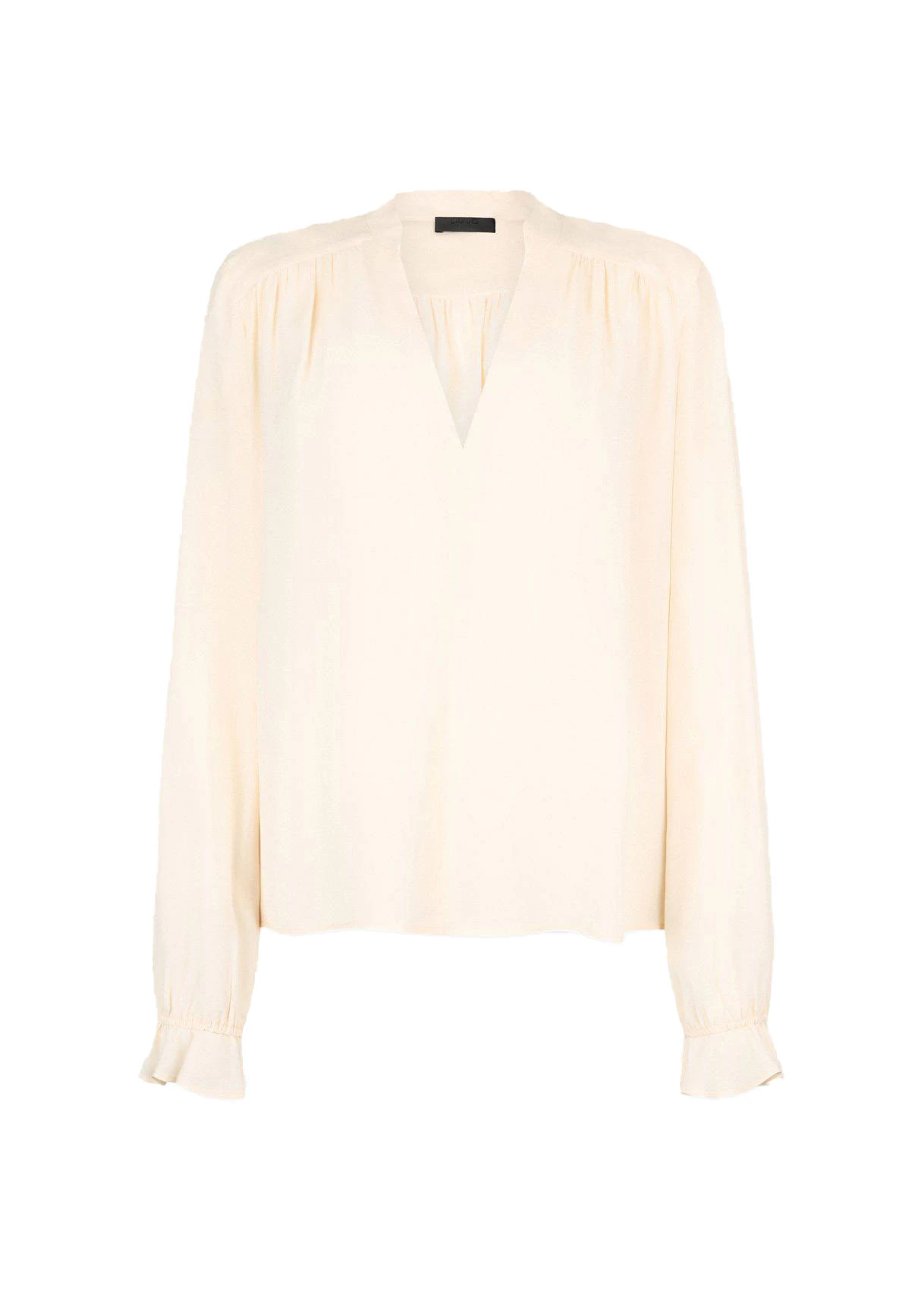 Long Sleeveles V-neck Viscose Blouse