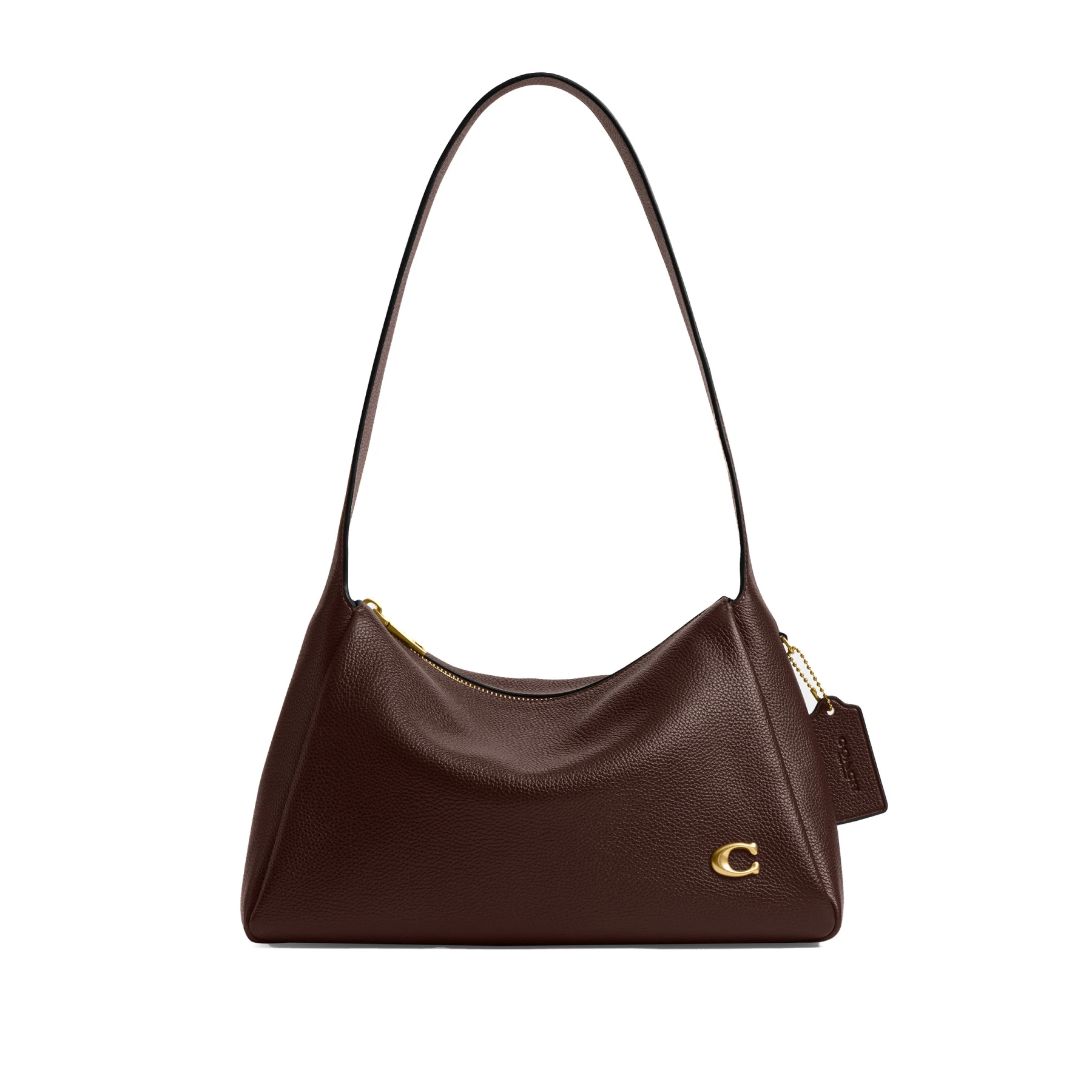 Lola Polished Pebbled Leather Shoulder Bag