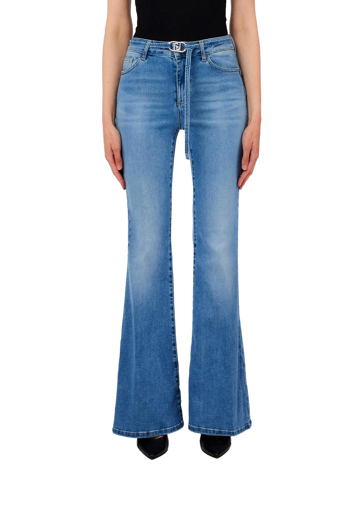 High-Rise Bootcut Jeans