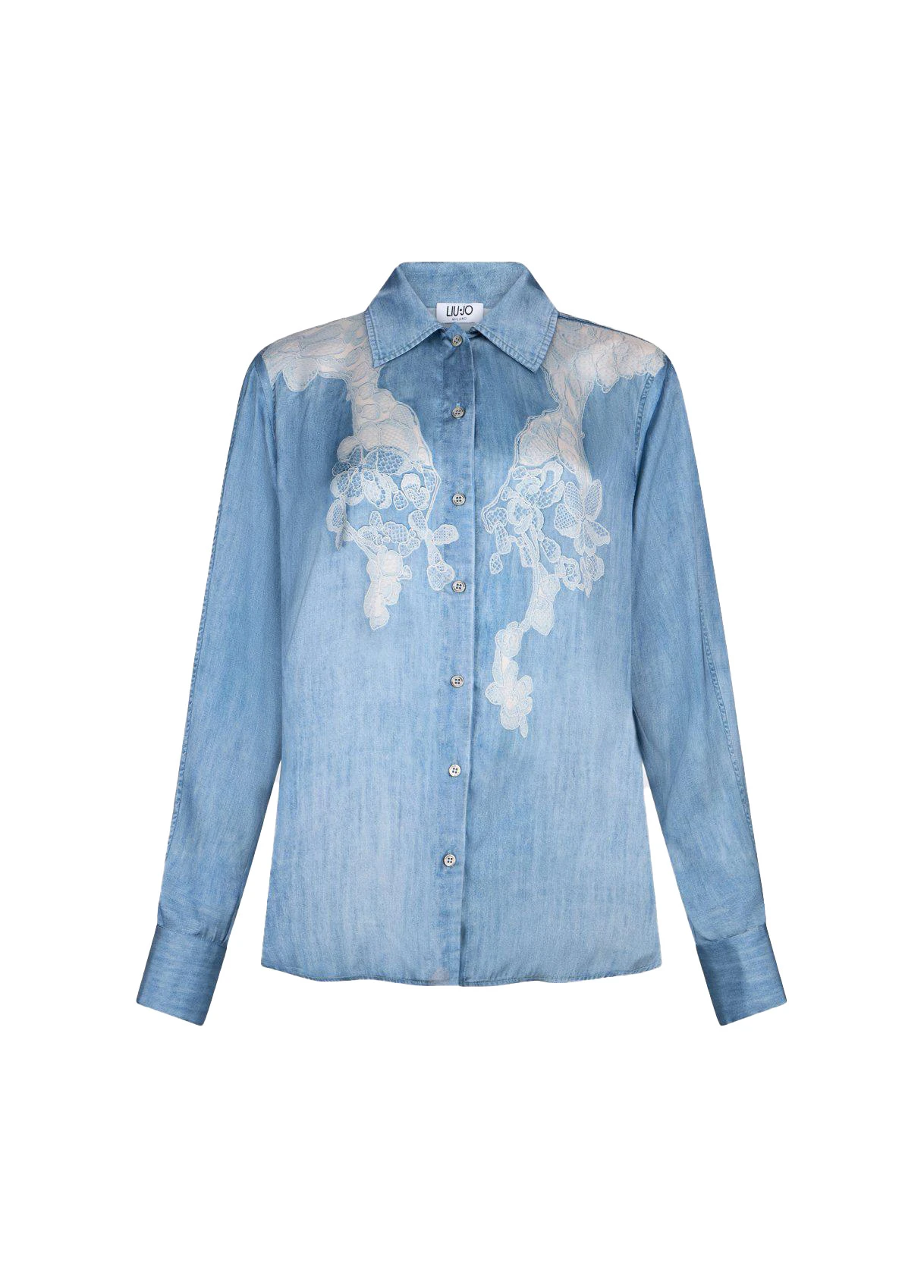 Digital-Print Long Sleeve Shirt
