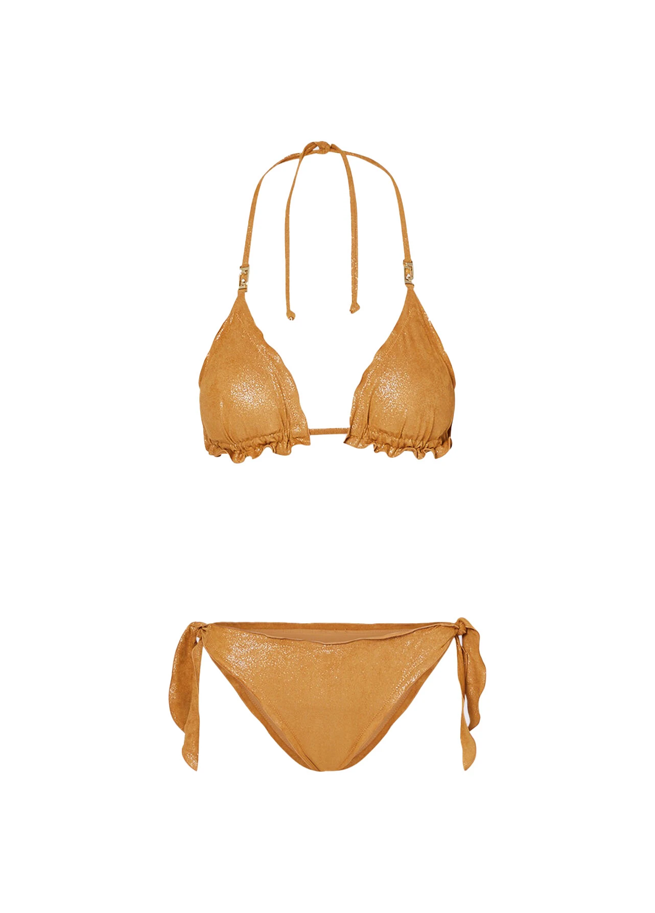 Iridescent Bikini Top And Bottoms