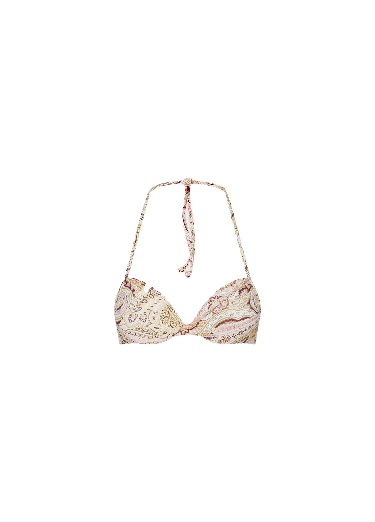 Printed Push-Up Bikini Top 
