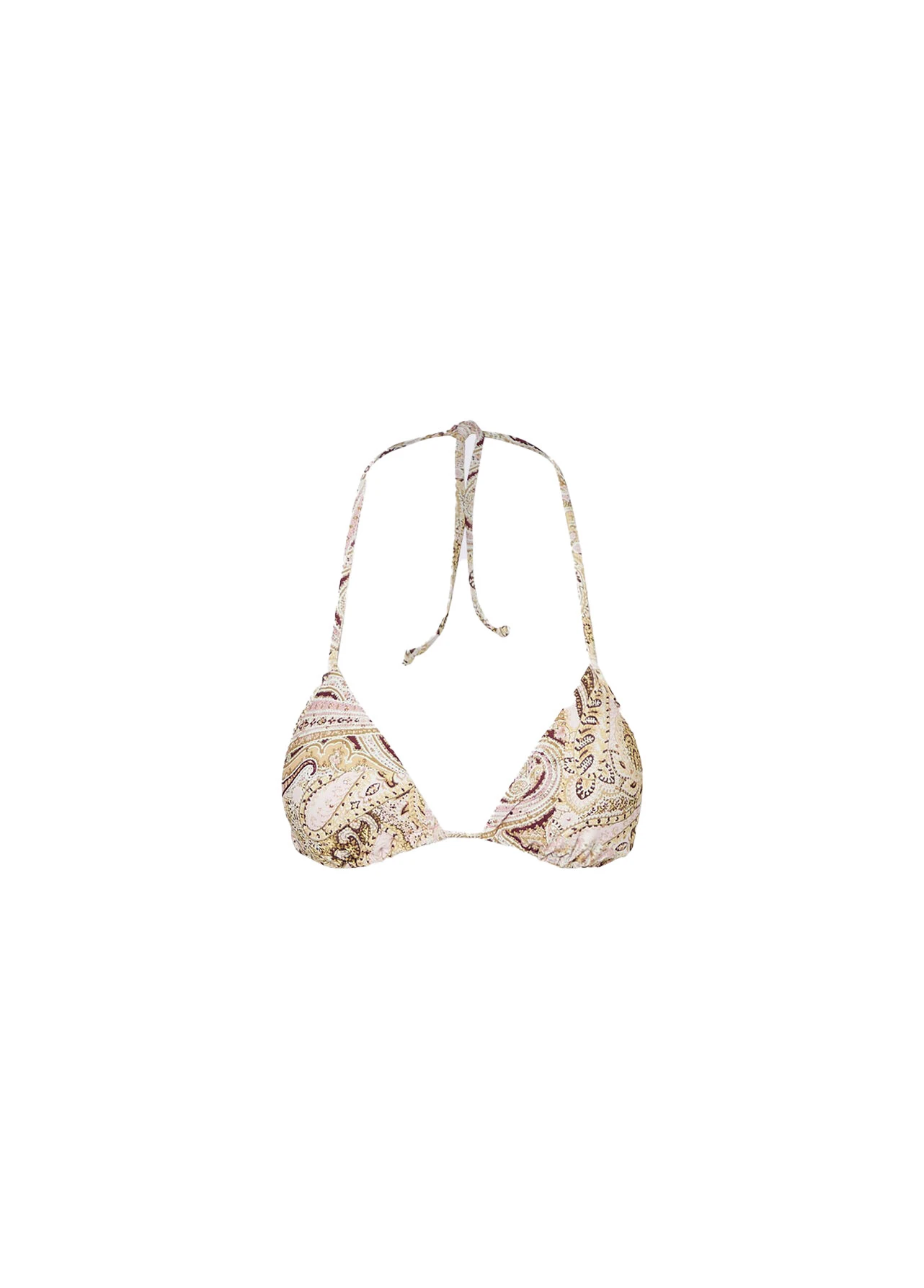 Triangle Bikini Top With Print