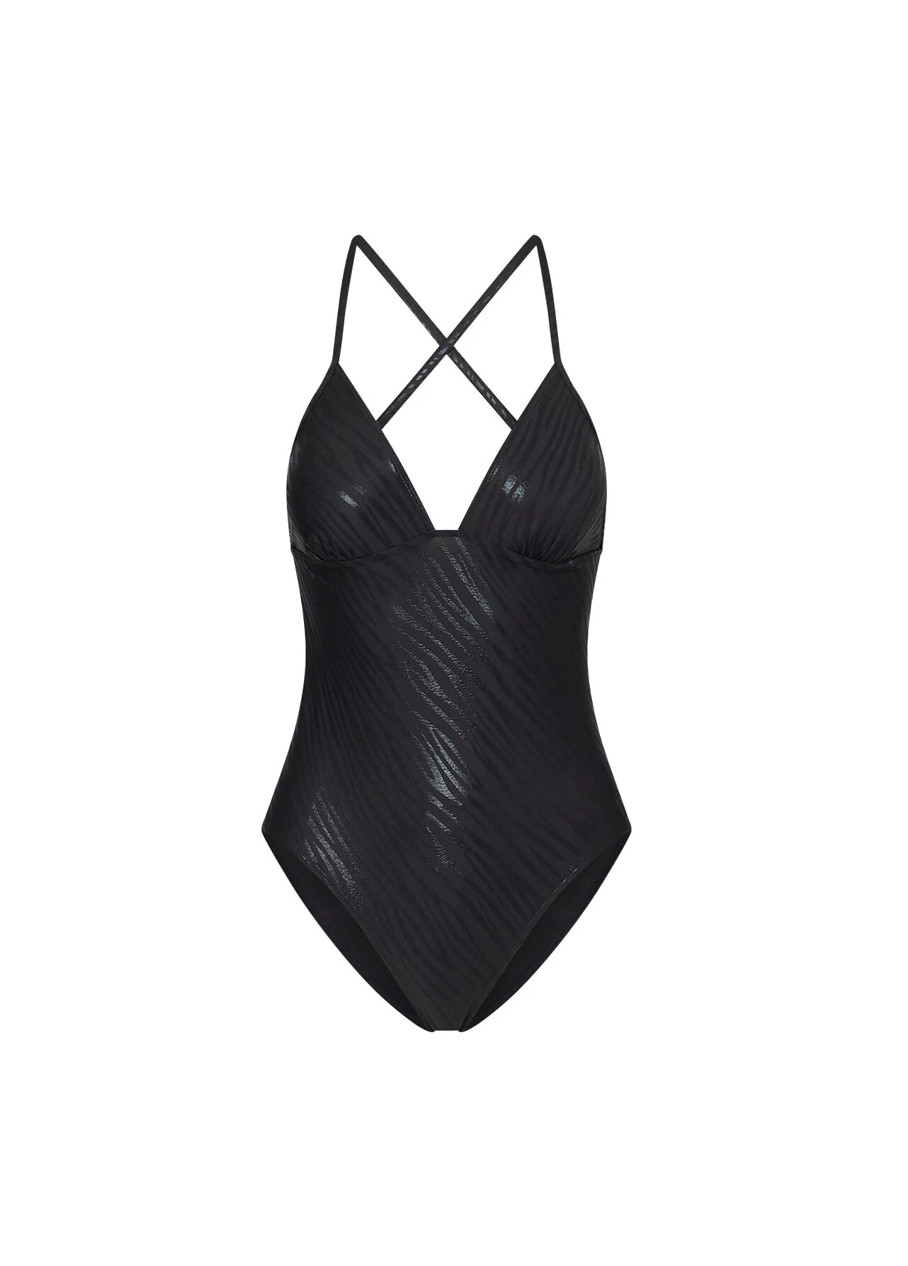 Zebra Print One-Piece Swimsuit