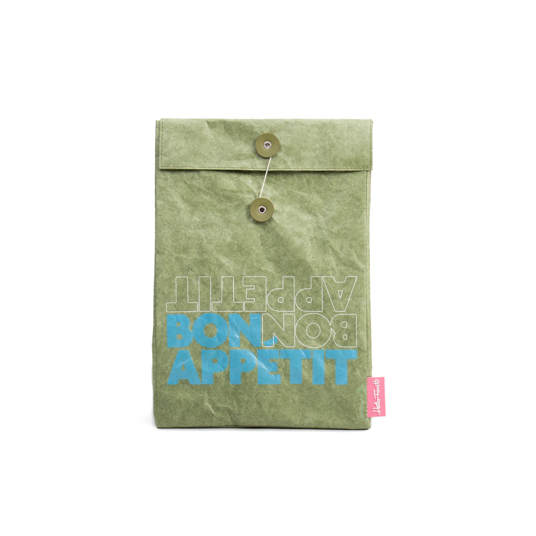 Green Bon Appétit Isothermic Tyvek Lunch Bag 