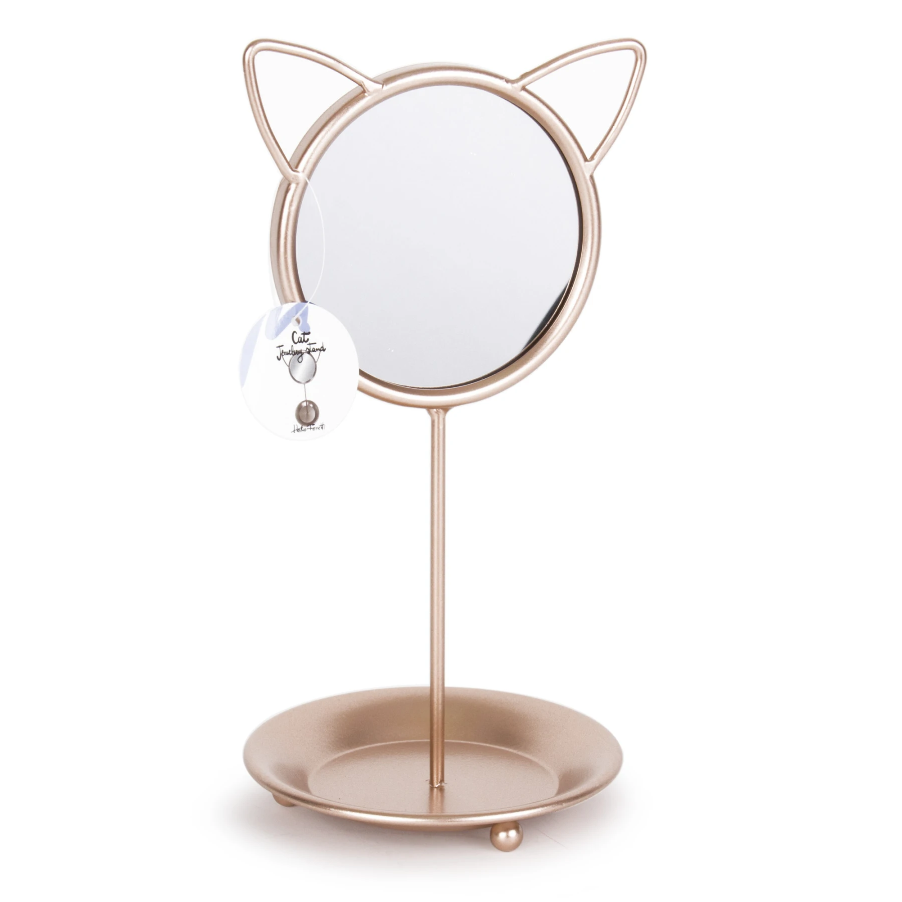 Jewelery Tray With Mirror Cat 