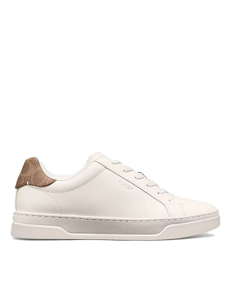 Leather and Signature Coated Canvas Low-Top Court Sneakers