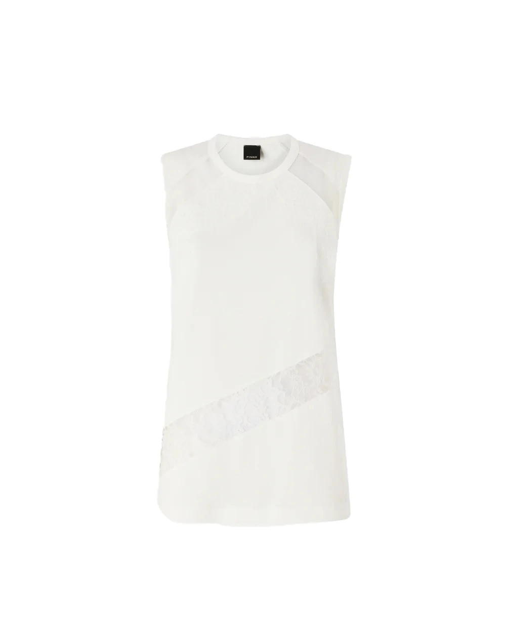 Sleeveless Top With Lace Details