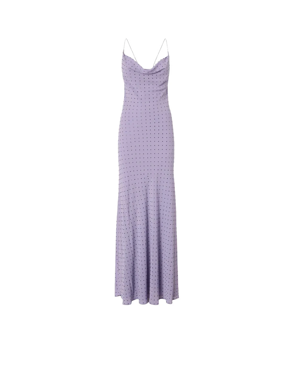 Long Slip Dress With Rhinestones