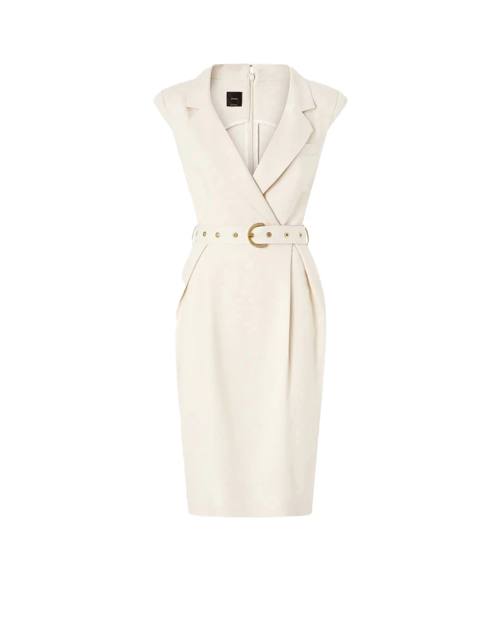 Midi Wrap Dress With Belt
