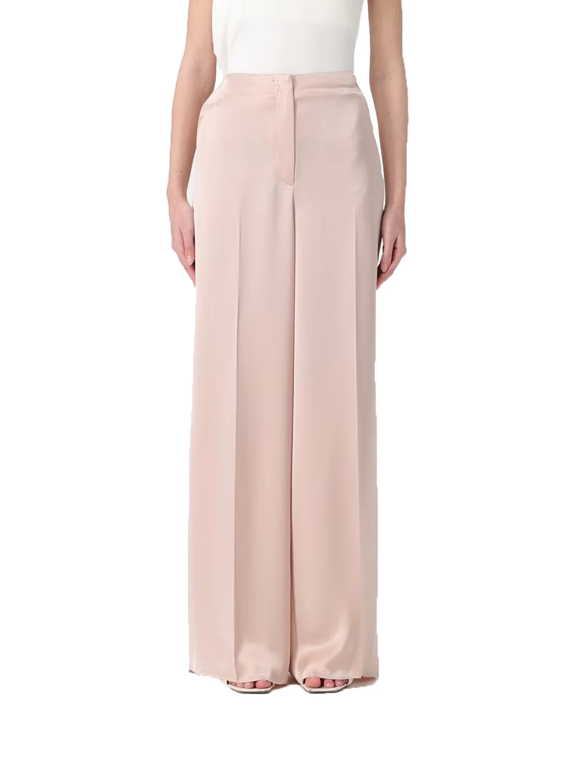 Mid-waist Limoncello Satin Trousers