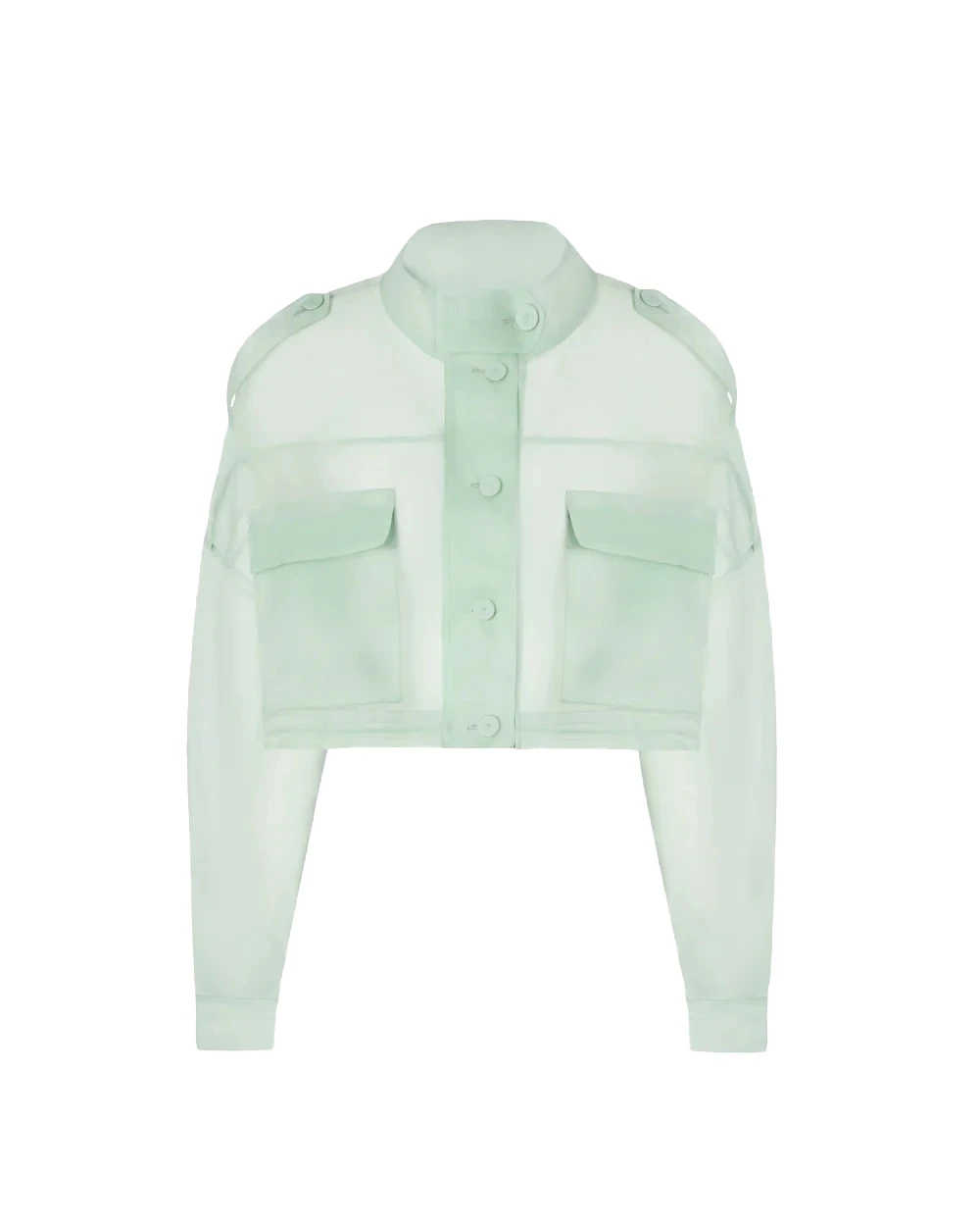 Silk Organza Cropped Jacket