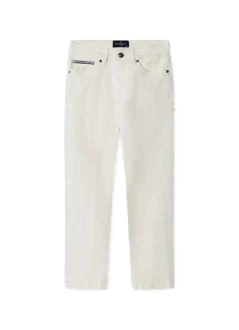 Kids Boys Relaxed Fit 5 Pocket Ecru Wash Denim Jeans
