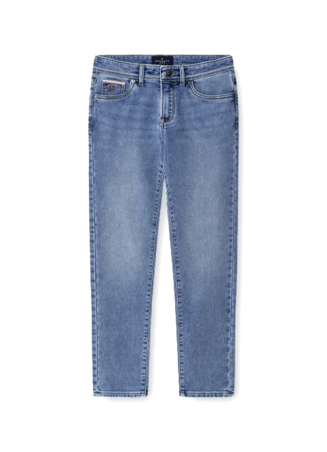 Kids Boys Regular Fit 5 Pocket Light Wash Denim Jeans