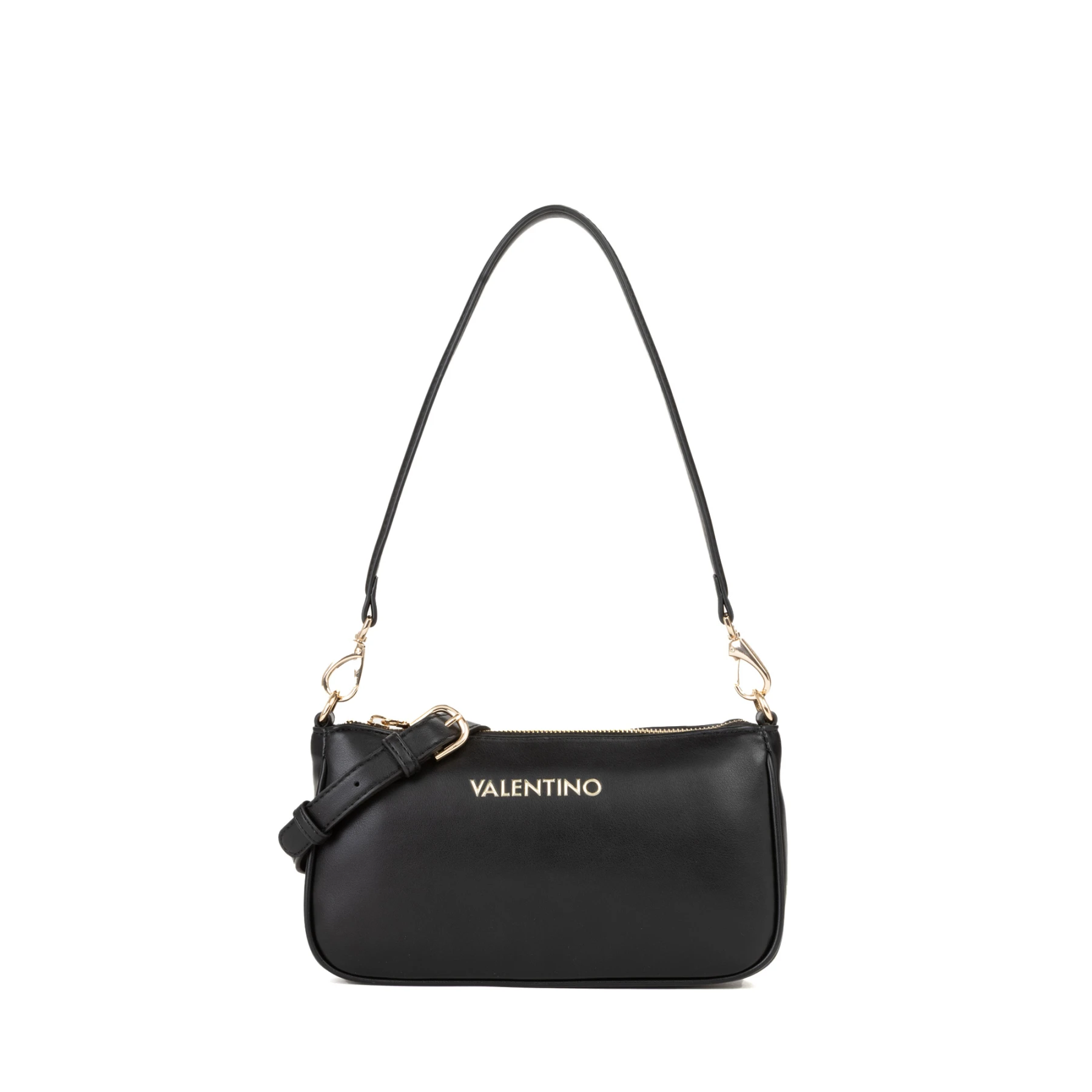 Baguette Shoulder Bag with Gold-Tone Hardware