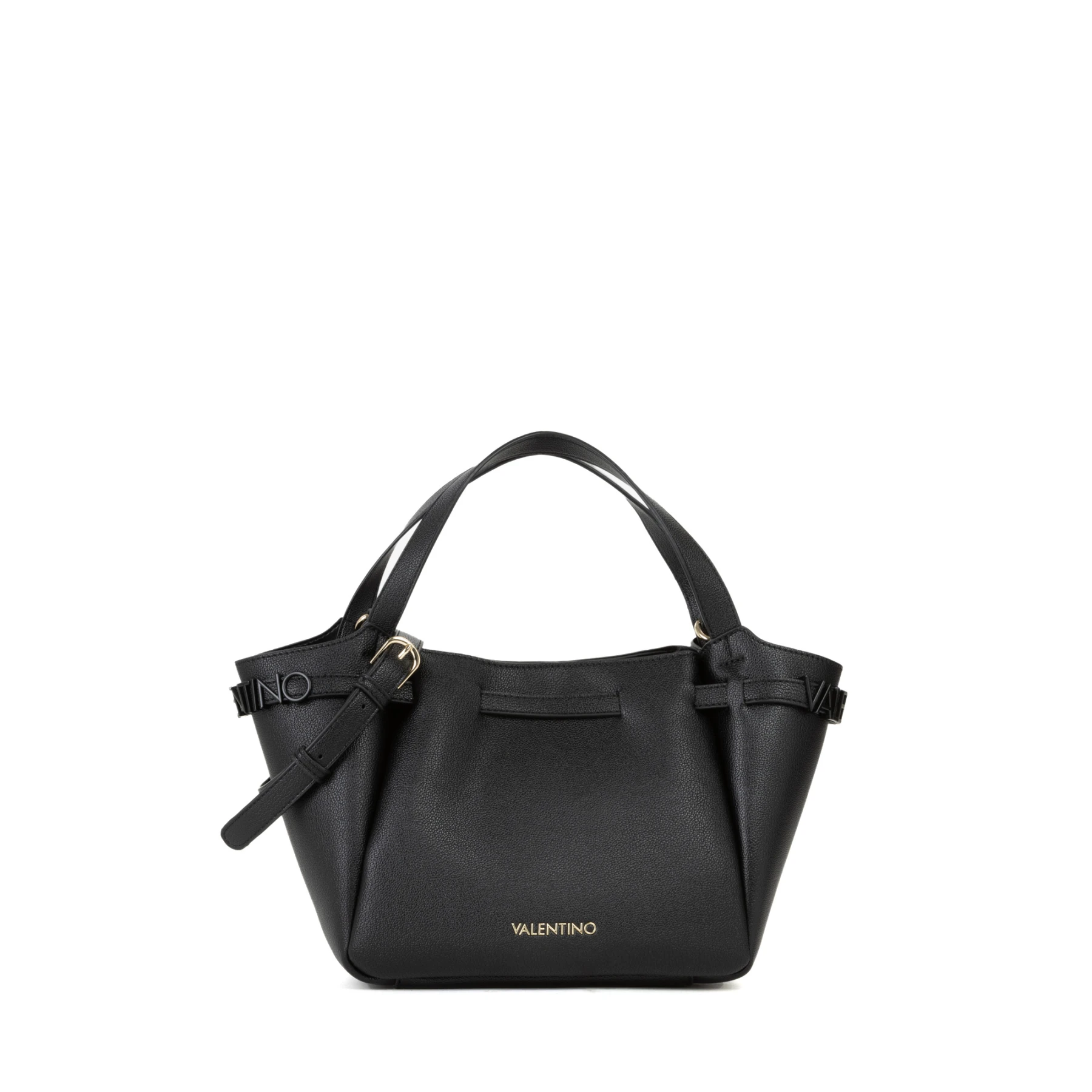 Medium Grained Top Handle Tote Bag with Detachable Pouch