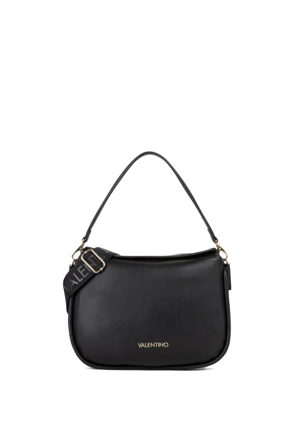 Minimalist Shoulder Bag with Gold Hardware