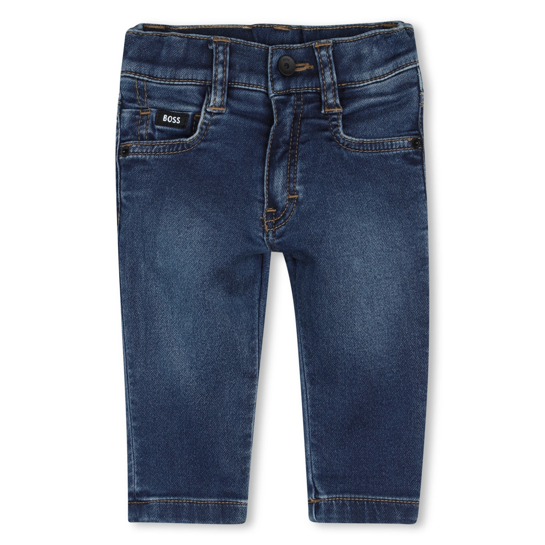Baby Boy Logo Patch Denim Jeans