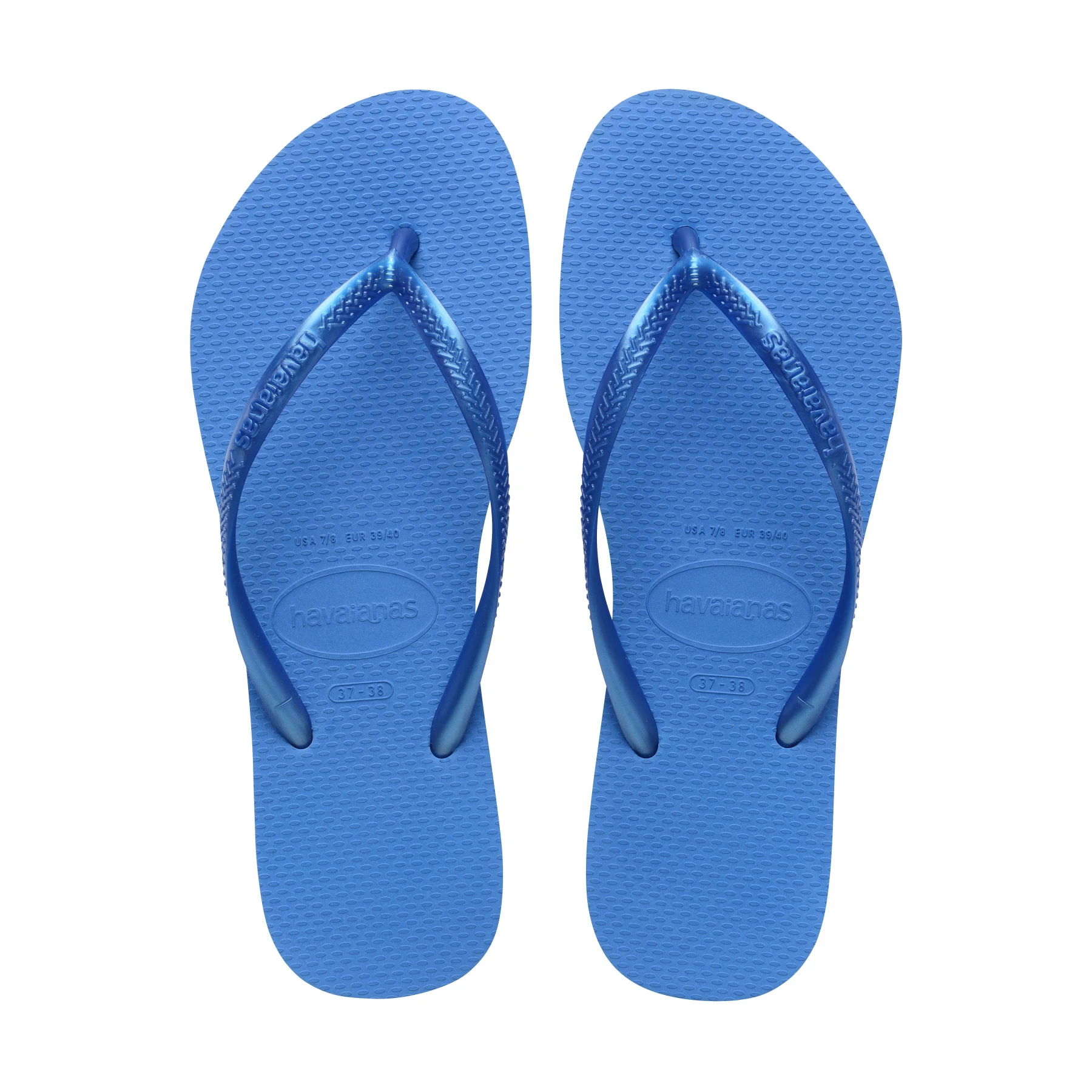 Slim Blue Flip-Flops
