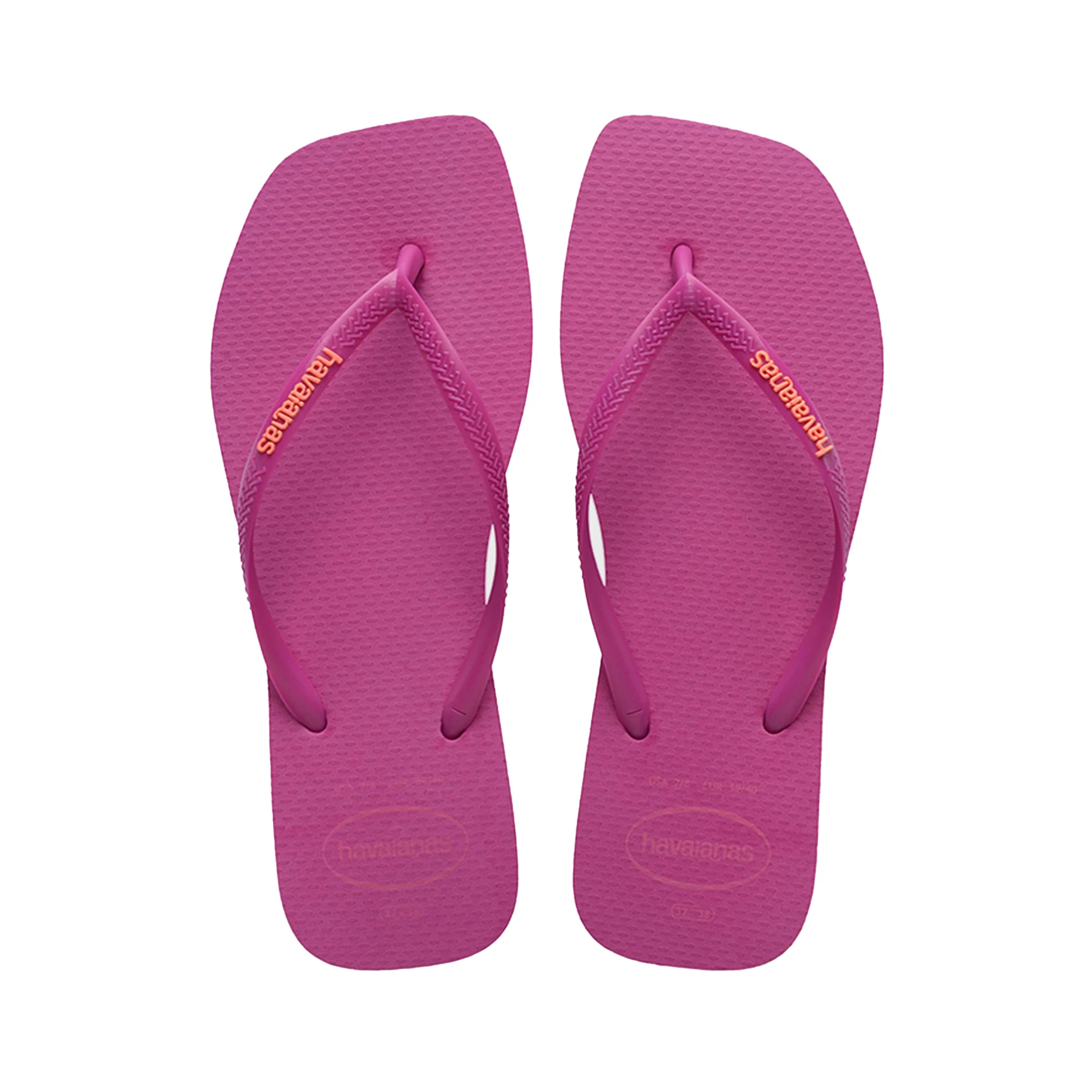 Slim Square Rose Flip-Flops