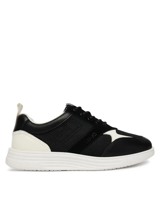 Mesh & Leather Panel Sneakers