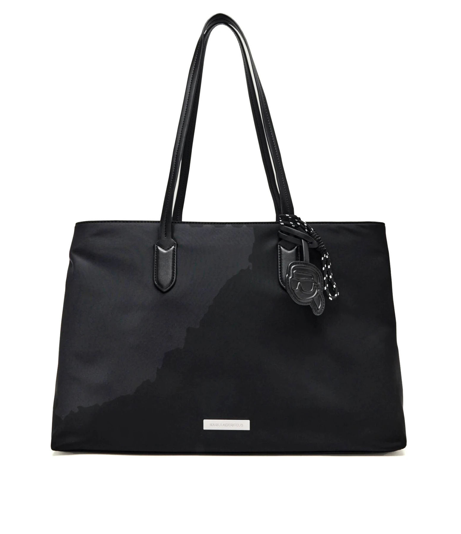 K/Ikonik Nylon Shopping Bag with Choupette Charm