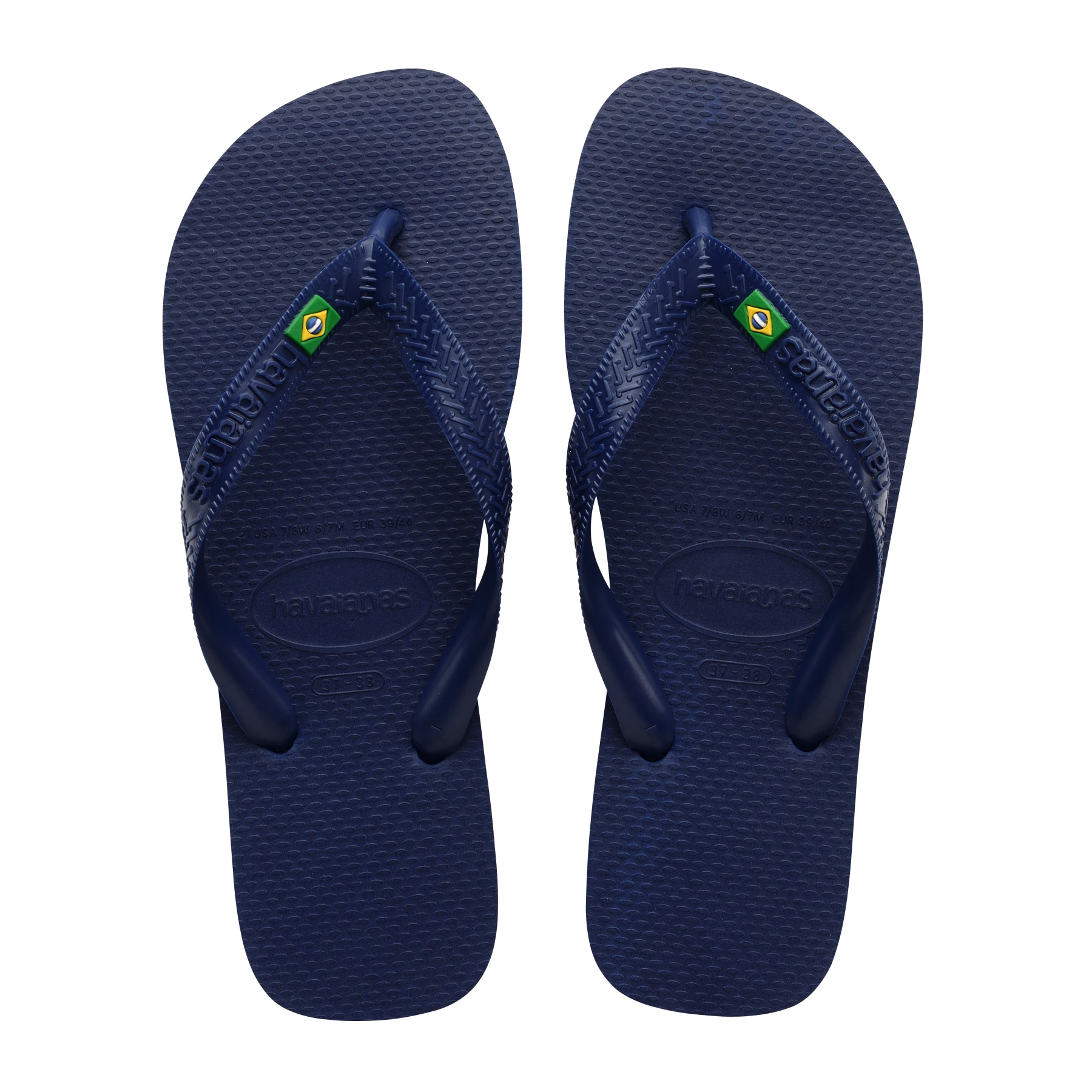 Navy Brazil Classic Flip-Flops