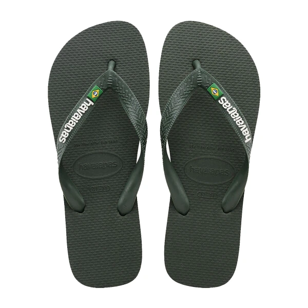 Olive Brazil Logo Classic Flip-Flops