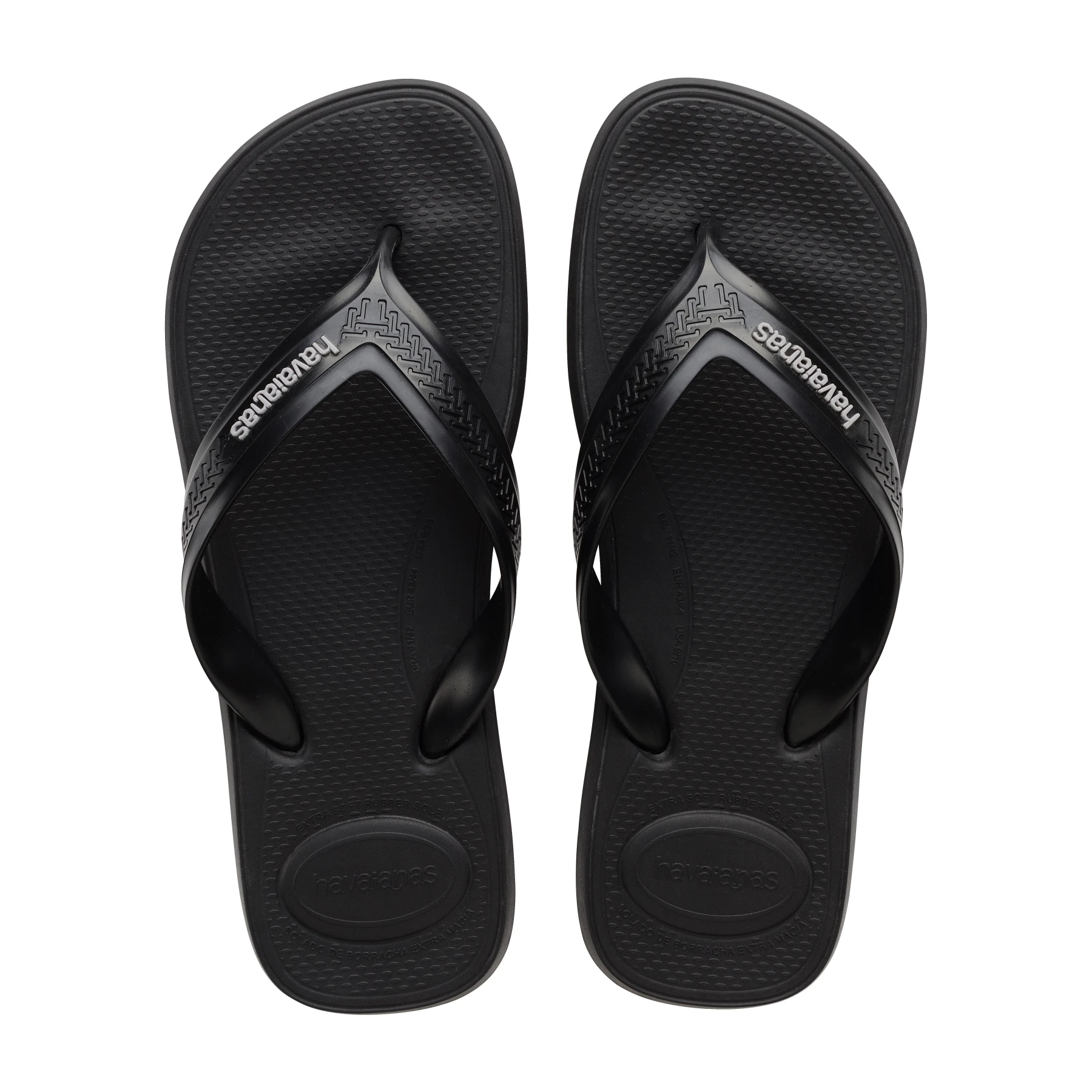Top Max Comfort Black Flip-Flops