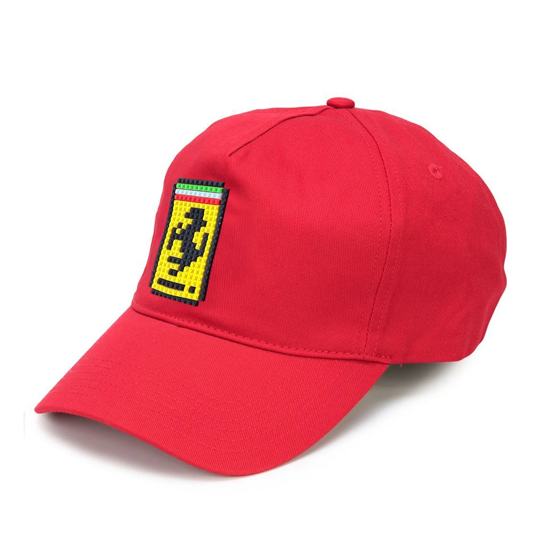 Cotton Twill Baseball  Stallion Cap With 8-Bit Appliqué