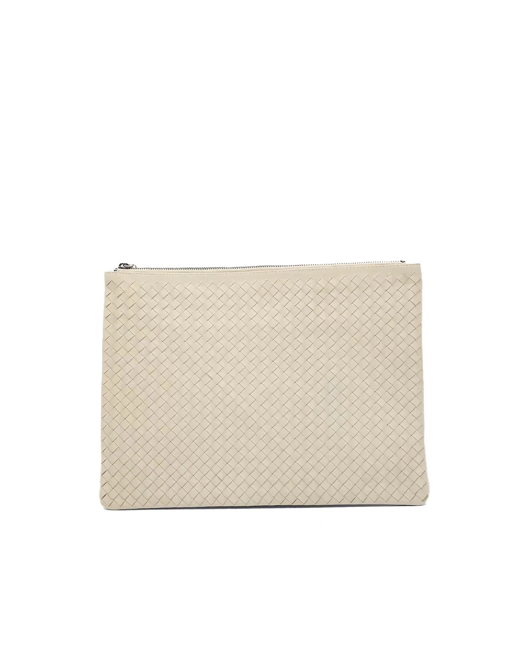 Woven Leather Clutch Bag