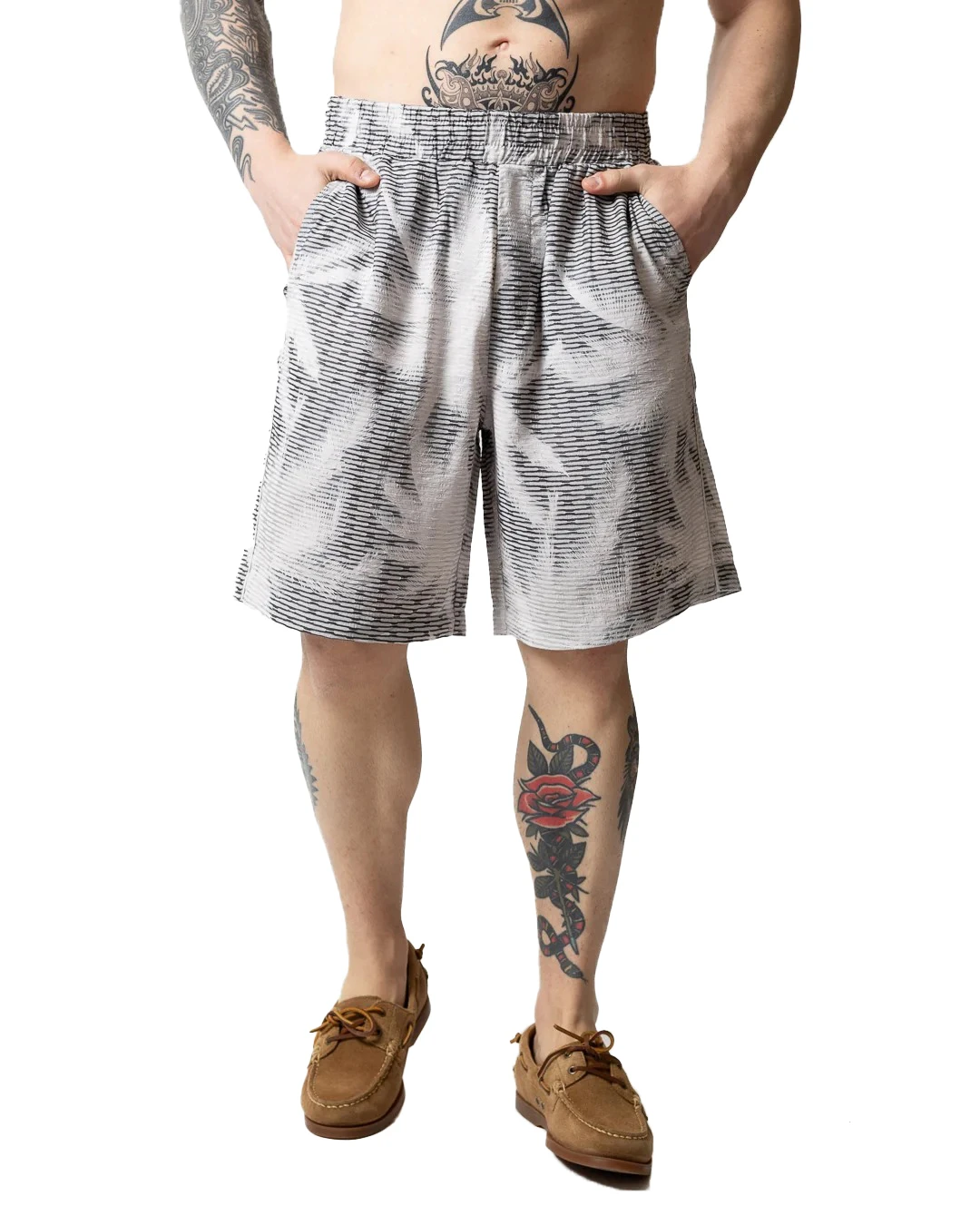 Bermuda Shorts With All-Over Print