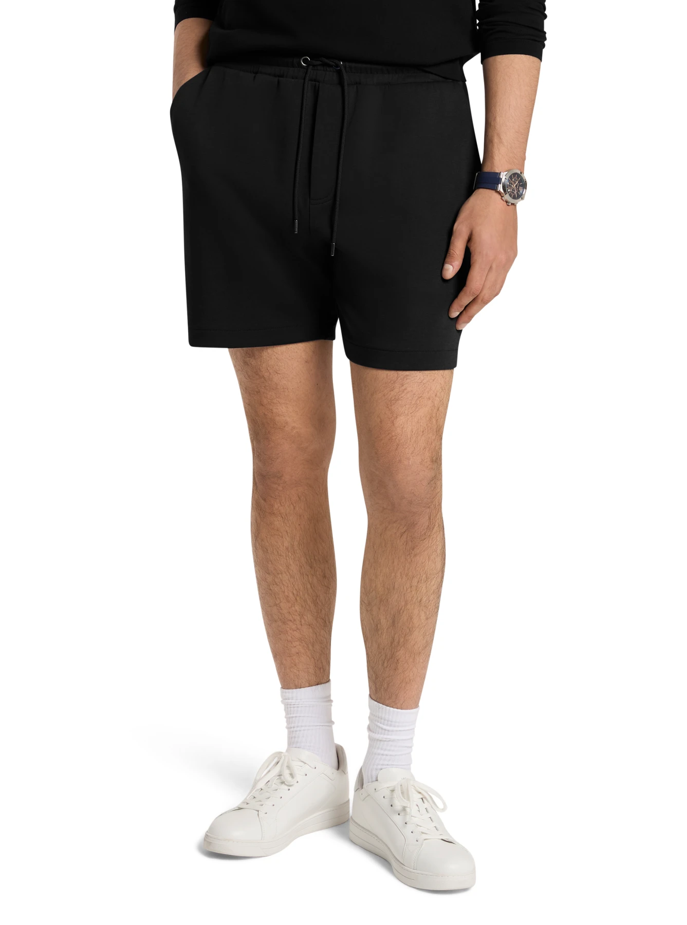Logo Pocket Cotton Blend Shorts