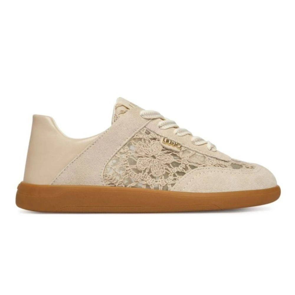Suede and Lace Lace-Up Sneakers