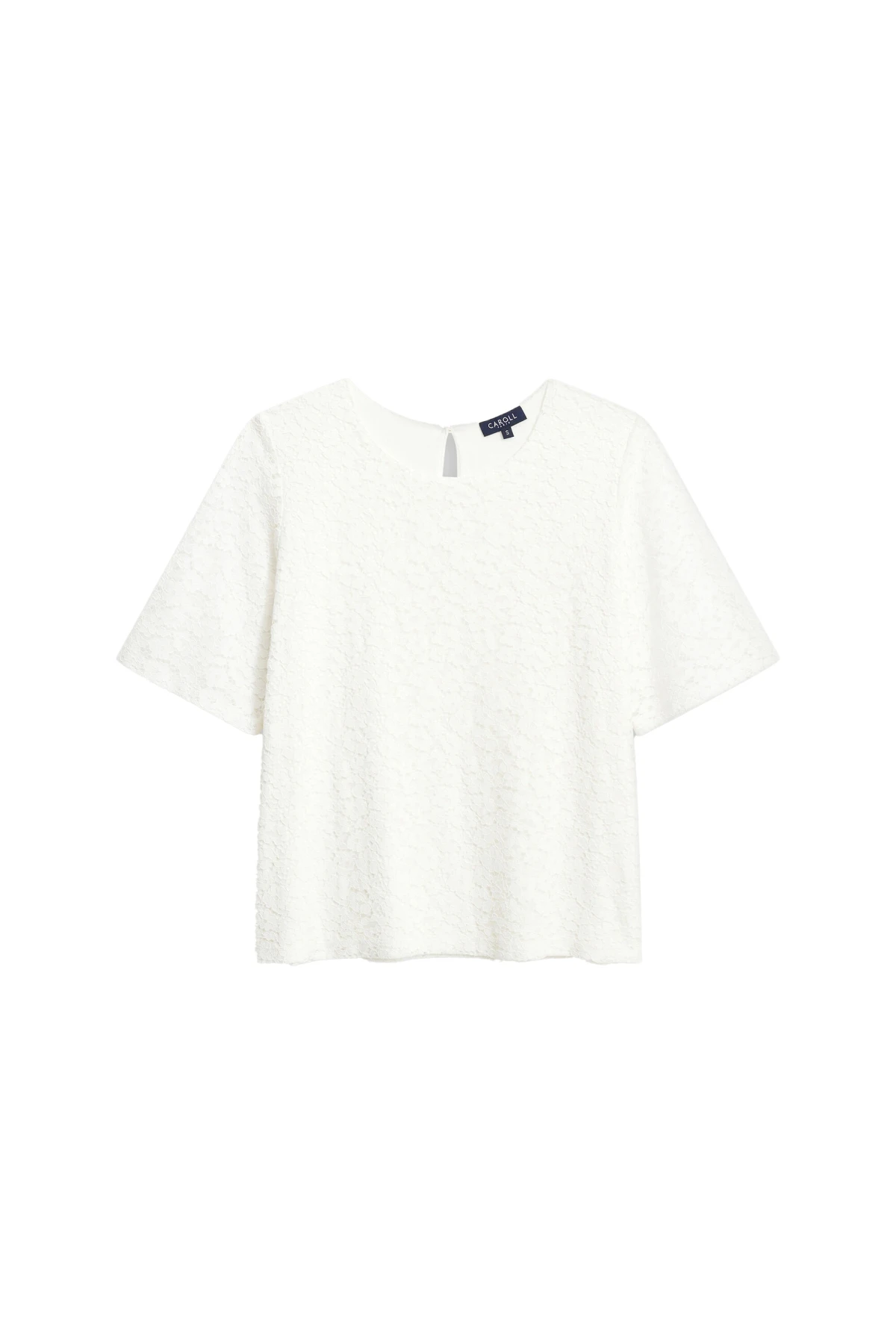 Short-Sleeve Lace Top