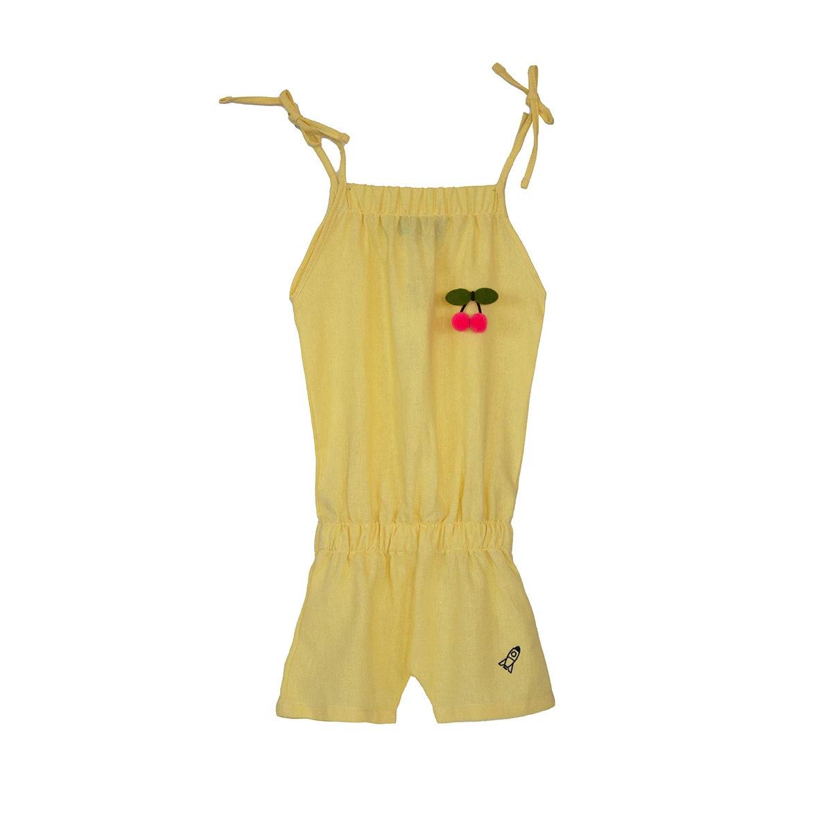 Kids Girls Cherry Detail Casual Jumpsuit