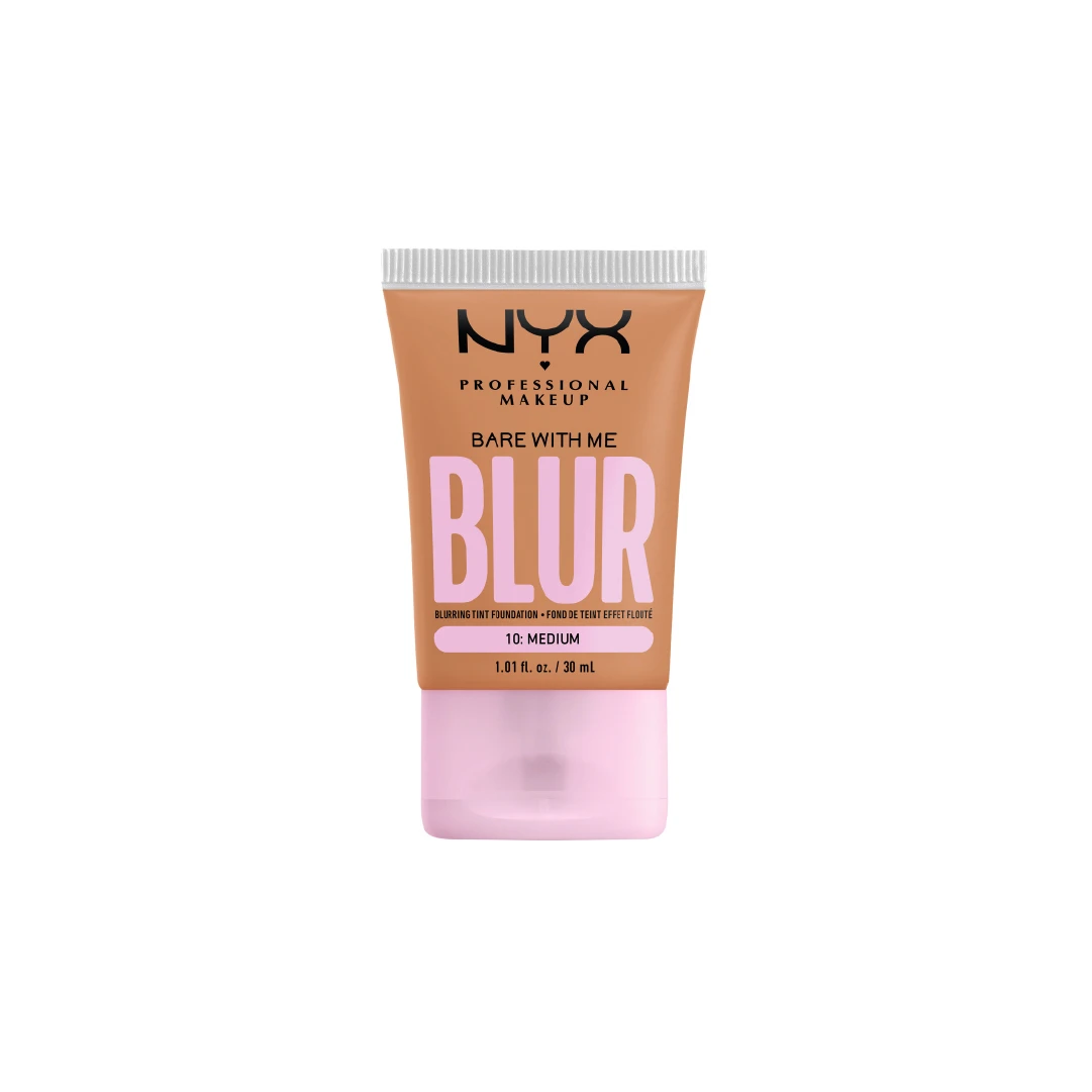 Blurring Tint Foundation, Medium Coverage, Matte Finish, With Niacinamide, Matcha and Glycerin, 12 Hours Hydrating - 10 Medium