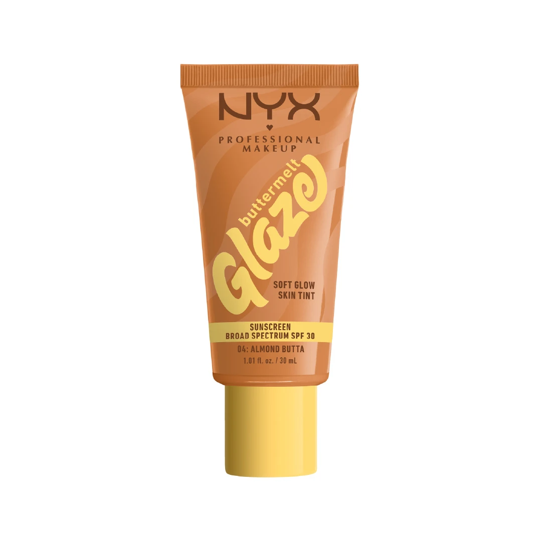 Buttermelt Glaze Soft Glow Skin Tint + SPF/FPS 30, Foundation, 12h Wear - 04 Almond Butta