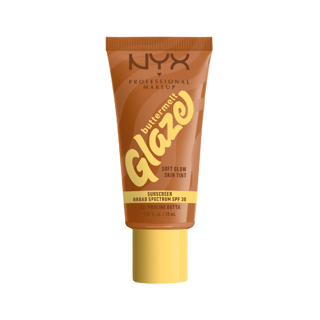 Buttermelt Glaze Soft Glow Skin Tint + SPF/FPS 30, Foundation, 12h Wear - 06 Praline Butta
