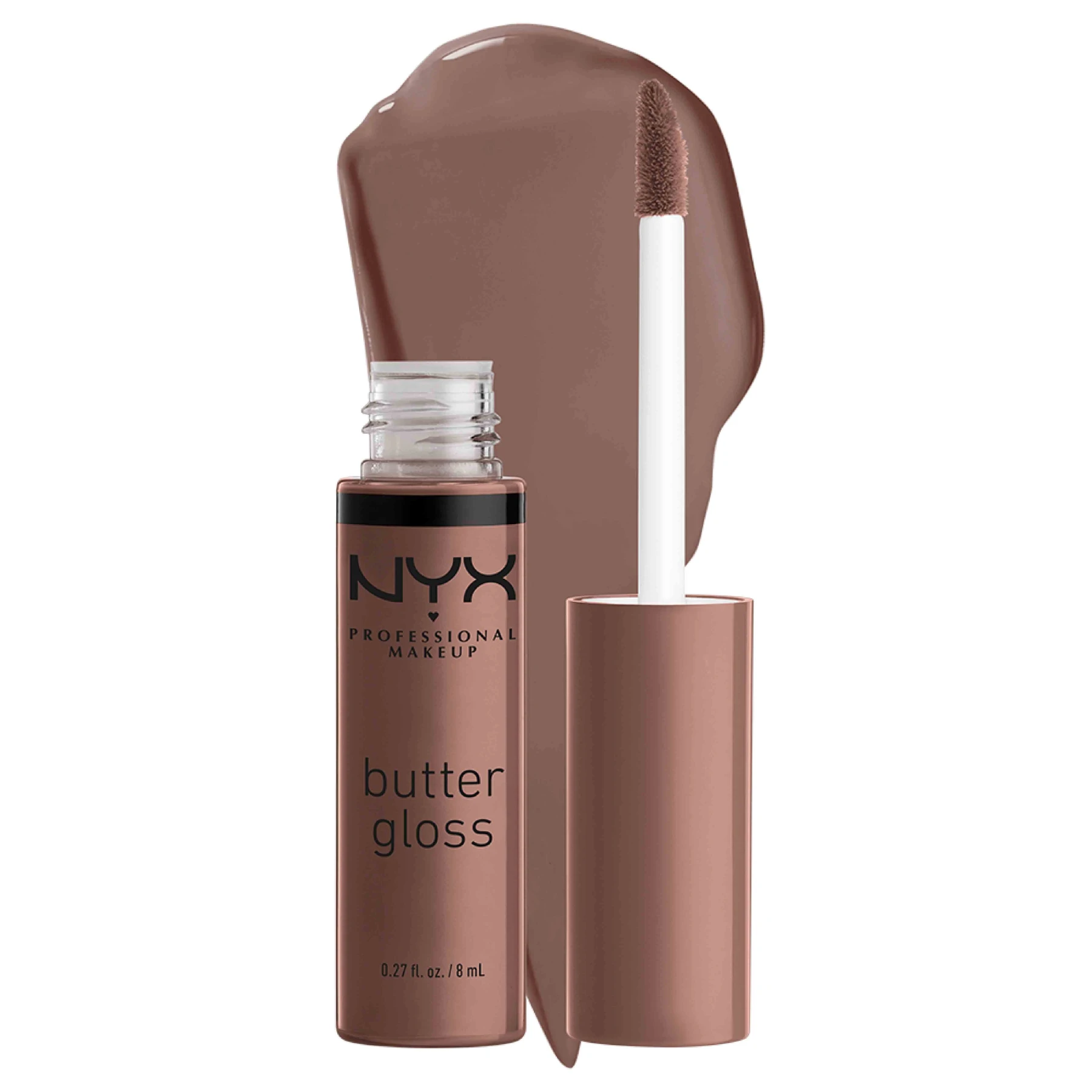Butter Gloss, Non-Sticky Lip Gloss, Buttery Soft, Silky Smooth and Creamy, Sheer to Medium Coverage - CINNAMON ROLL