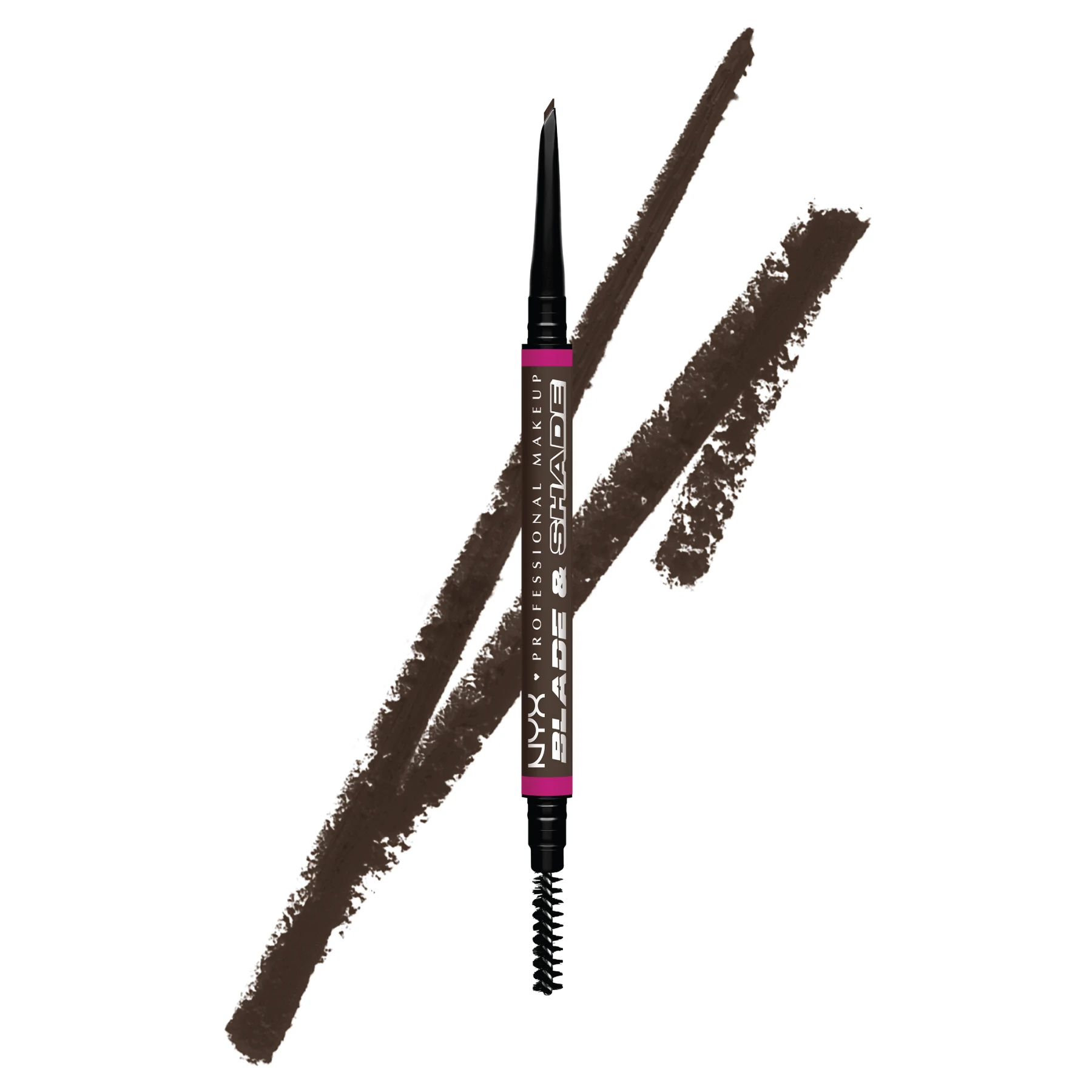 Blade & Shade, Dual Edged Brow Pencil, Up to 16HR wear, Smooth-glide pigment - ASH BROWN