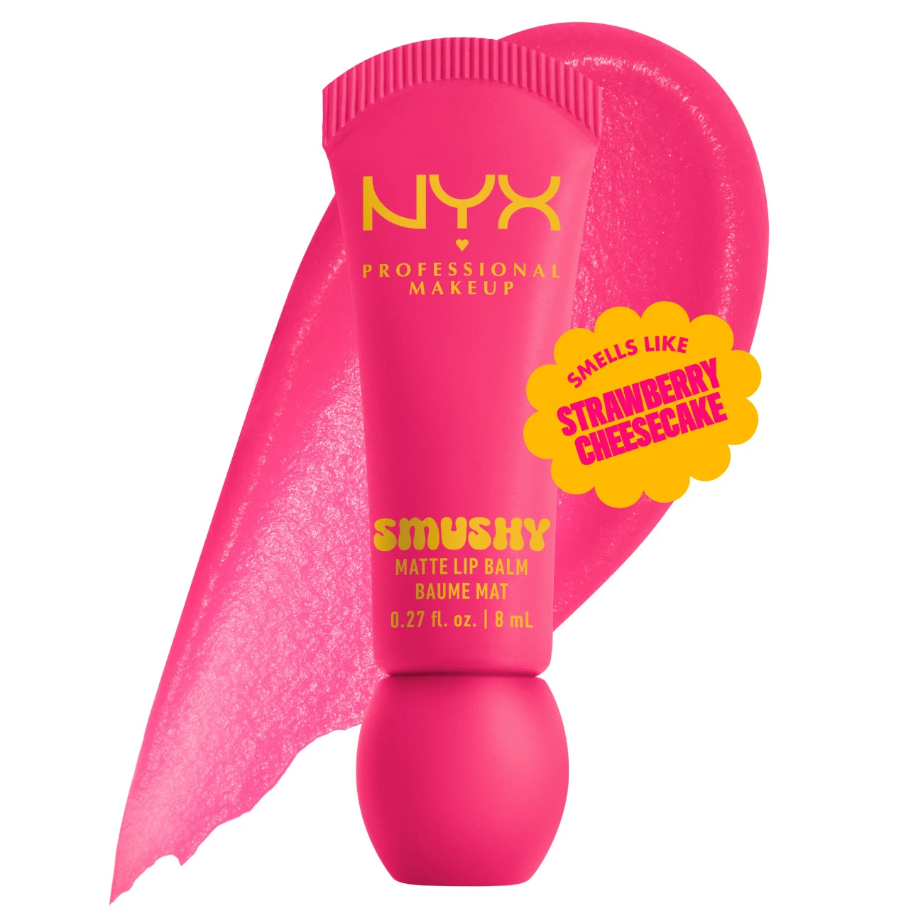 Smushy Matte Lip Balm, Soft Diffused Color, Matte Finish - SWEET SMACK