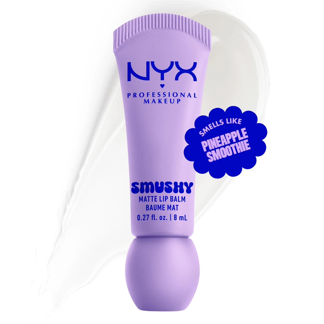 Smushy Matte Lip Balm, Soft Diffused Color, Matte Finish - Sugar Smush