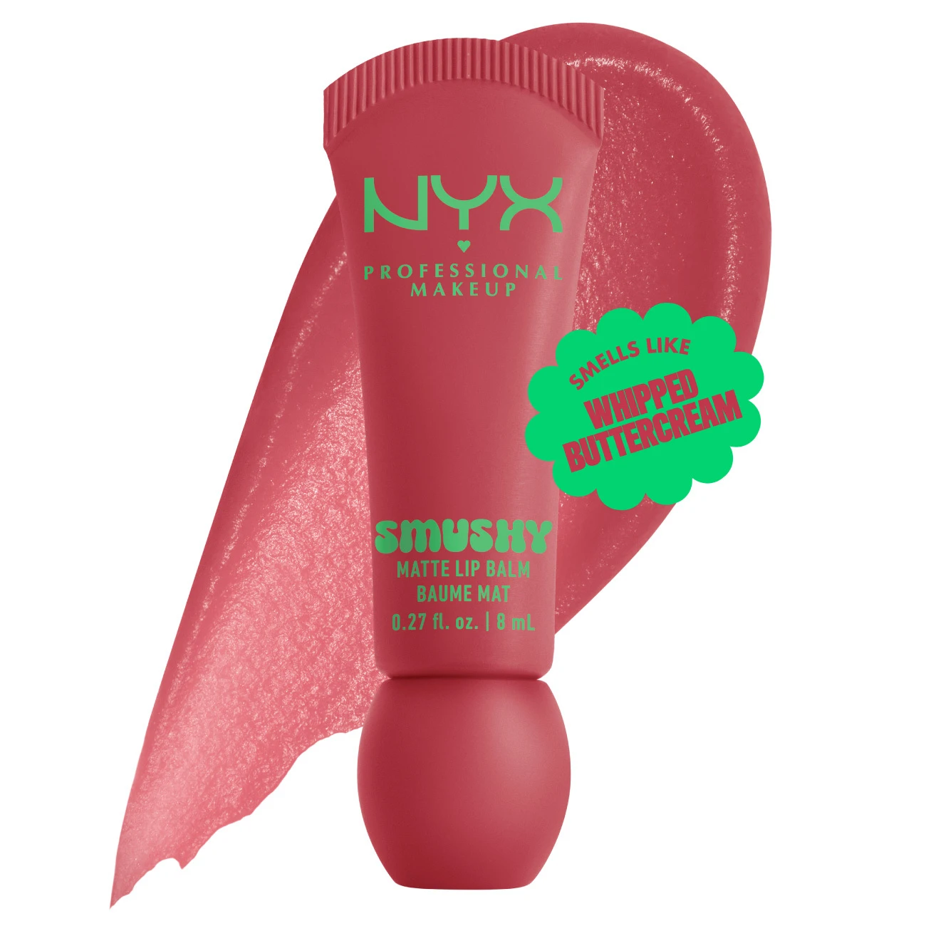 Smushy Matte Lip Balm, Soft Diffused Color, Matte Finish - SNUGGLE SZ