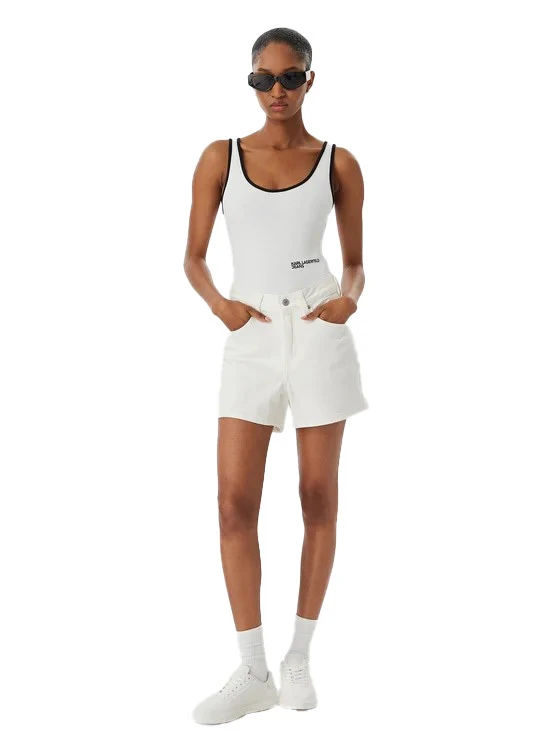 High-rise Denim Shorts
