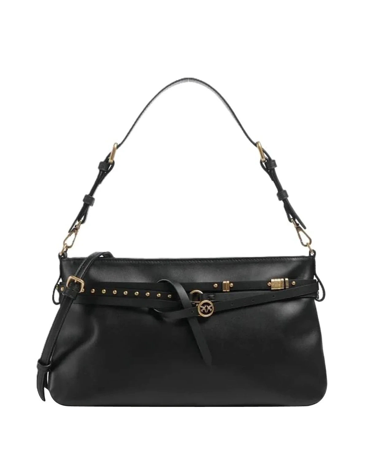 Studded Leather Shoulder Bag